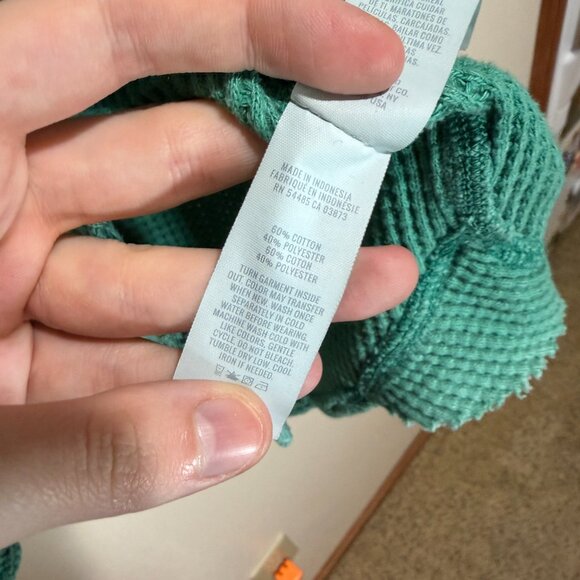 Aerie Lumber Jane Waffle Button Down Shirt Shacket - Picture 7 of 10